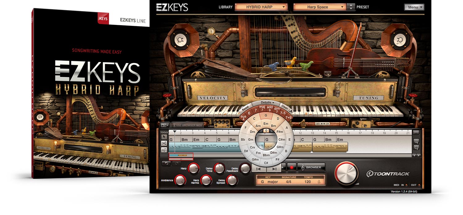 Toontrack EKX EZkeys -  Hybrid Harp